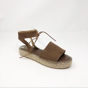 Andre Assous suede platform espadrille sandals